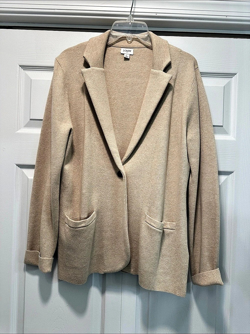J.Crew Textured Blazer in Brown Size Large Like New